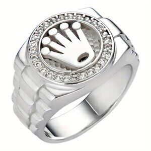 Silver Rolex Ring Size 9